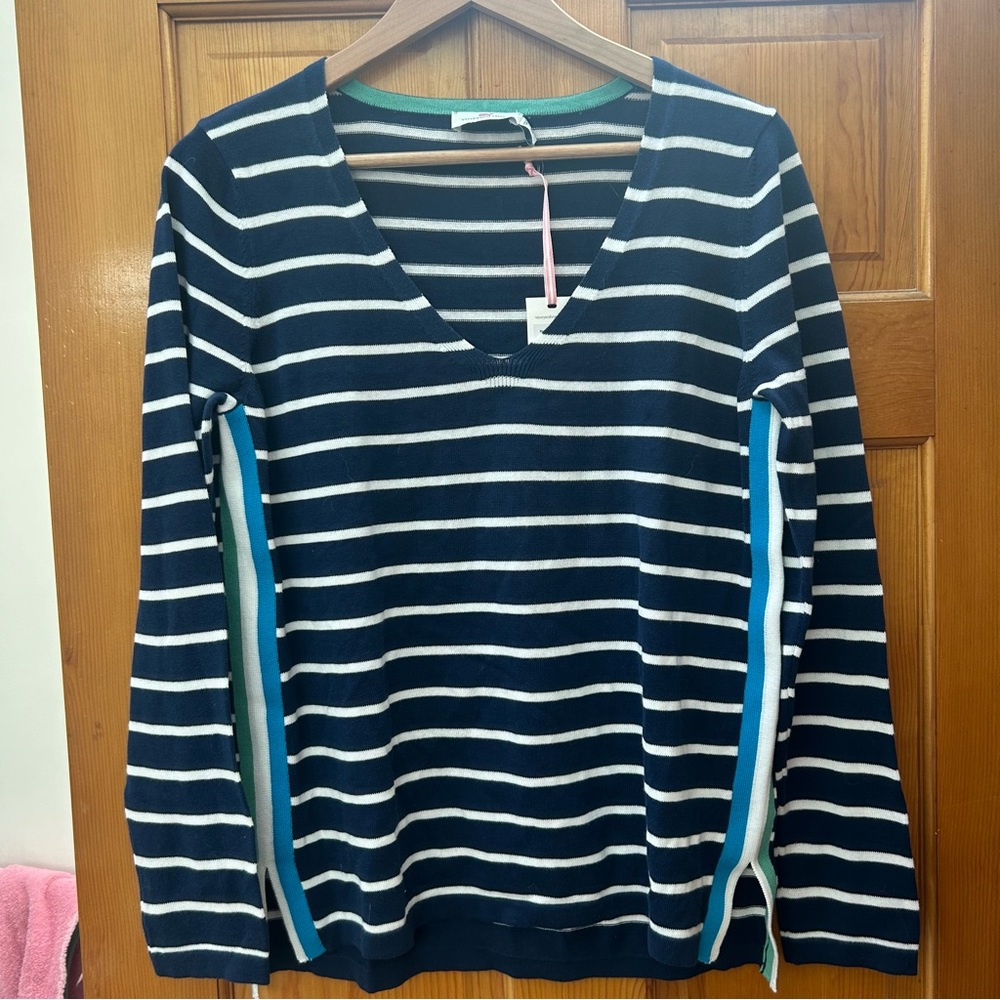 Vineyard Vines Side Seam Pop Stripe Sweater